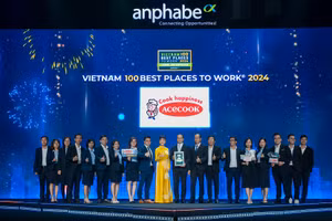 Hình ảnh tại buổi nhận giải 100 nơi làm việc tốt nhất việt nam 2024