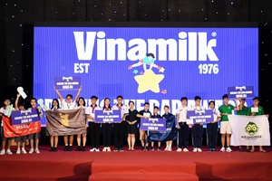 Các đội thi đạt giải “Raising the bar” của Vinamilk. Ảnh: Vi Nam