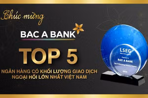 BAC A BANK là một trong năm ngân hàng có khối lượng giao dịch ngoại hối lớn nhất Việt Nam năm 2024