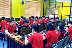 Sinh viên học lập trình tại một cơ sở của Tập đoàn Aptech toàn cầu tại Việt Nam
