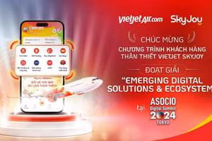 Vietjet SkyJoy được vinh danh tại ASOCIO DX Award 2024