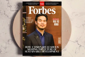 Hình ảnh tỷ phú Mai Vũ Minh trên Forbes.