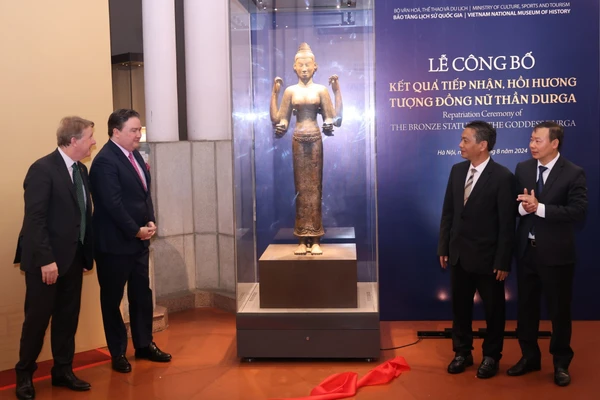 Ngày 18/6/2024, tượng đồng Durga được vận chuyển an toàn về lưu giữ tại kho bảo quản của Bảo tàng Lịch sử quốc gia.