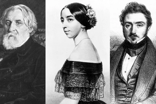 Ivan Turgenev, Pauline và Louis Viardot. Ảnh: Gw2ru.com