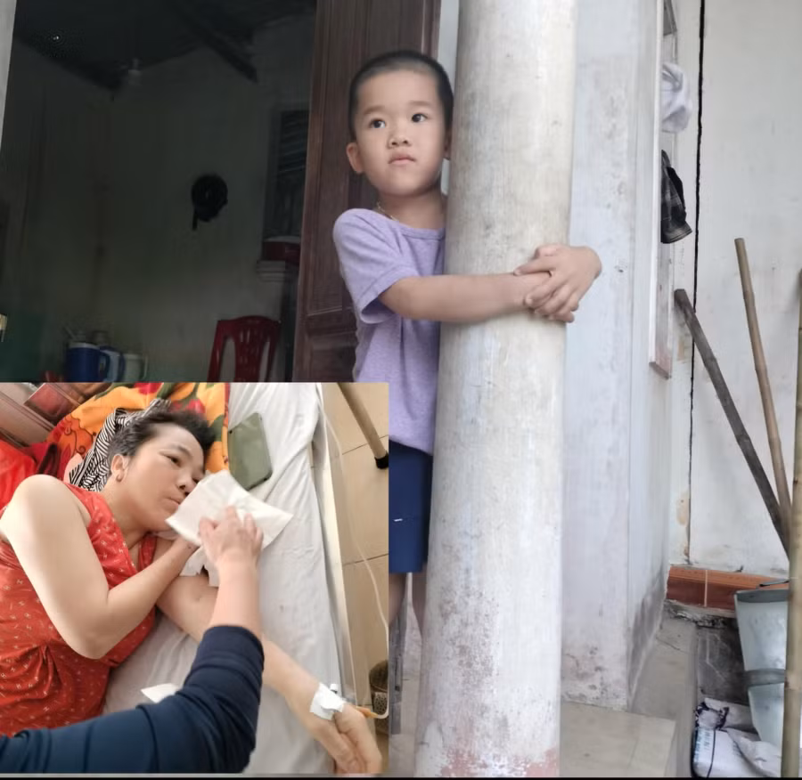 Mẹ trọng bệnh, con trai thơ bé 3 tuổi thiếu thốn tình thương.