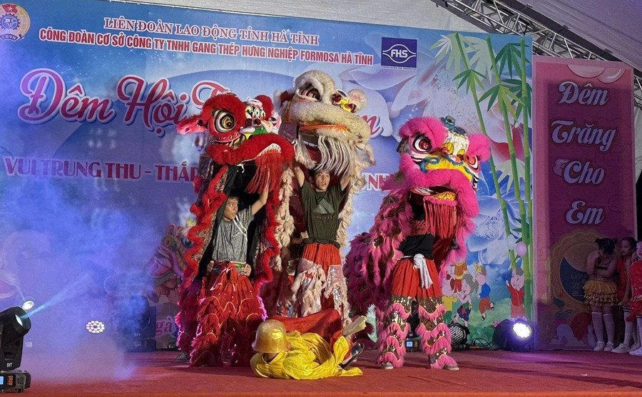 Ấm áp đêm hội Trung thu tại Công ty Gang thép Hưng Nghiệp Formosa Hà Tĩnh