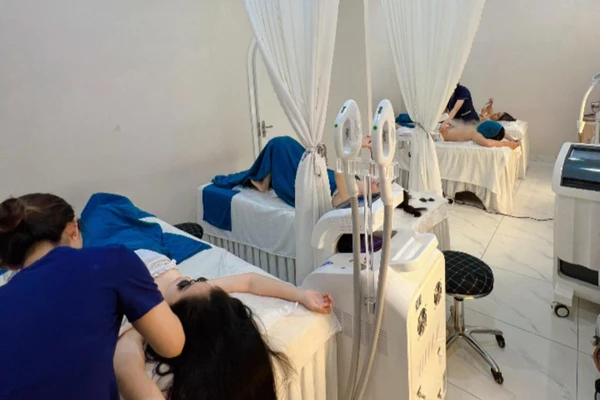 Ảnh cắt từ clip quảng cáo trên Facebook của Spa Tấm Matta.