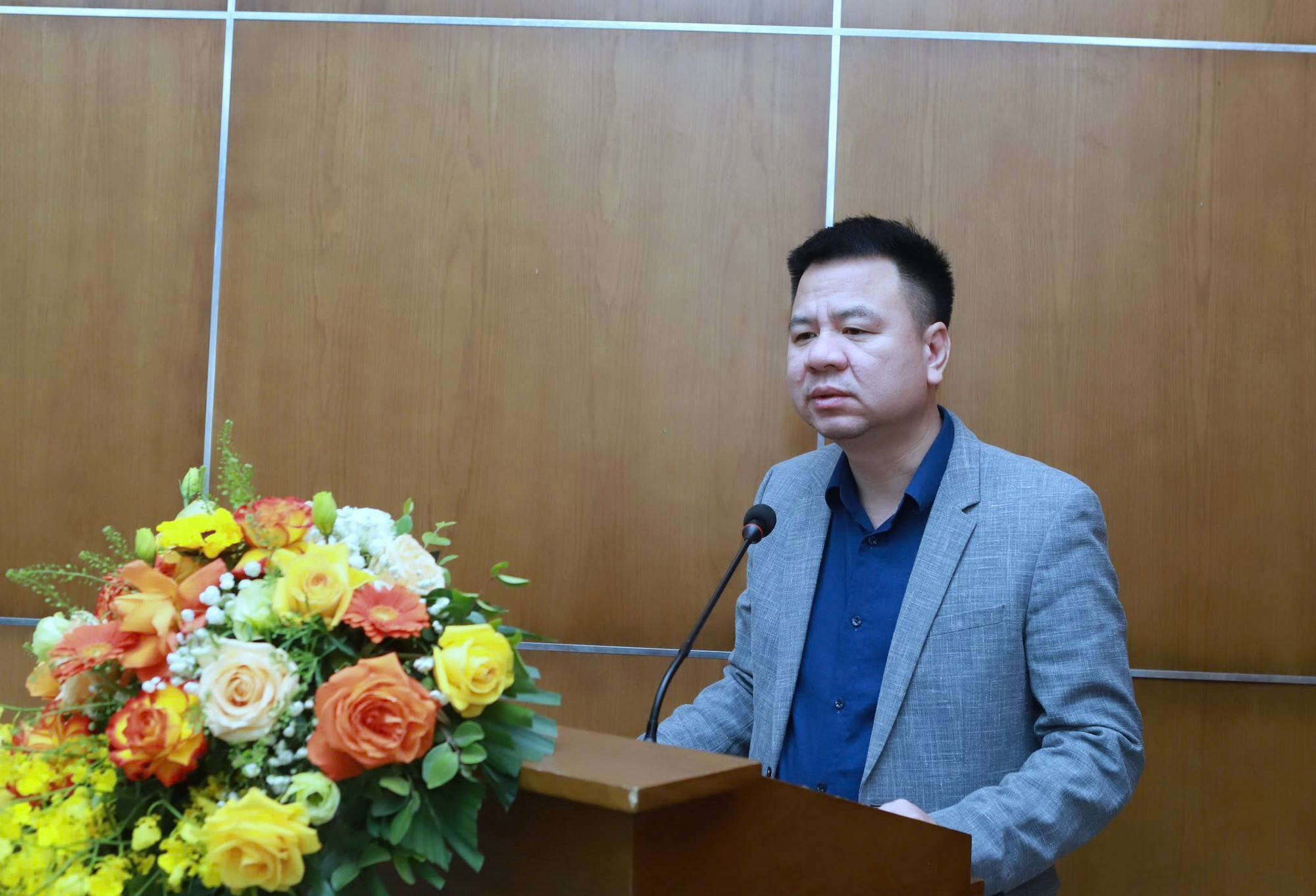 Đồng chí Bí thư Đảng bộ, Tổng biên tập Triệu Ngọc Lâm phát biểu chỉ đạo tại Đại hội. z6240203229125-75c4582714db3740e172b462f3ed08f8.jpg