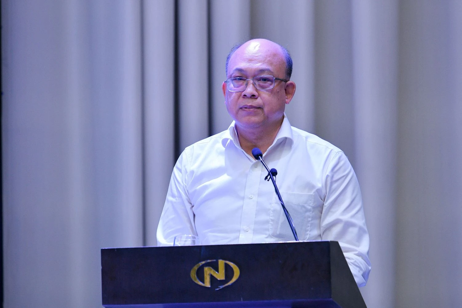 PGS.TS Huỳnh Quyết Thắng, Giám đốc ĐH Bách khoa Hà Nội phát biểu tại hội nghị.