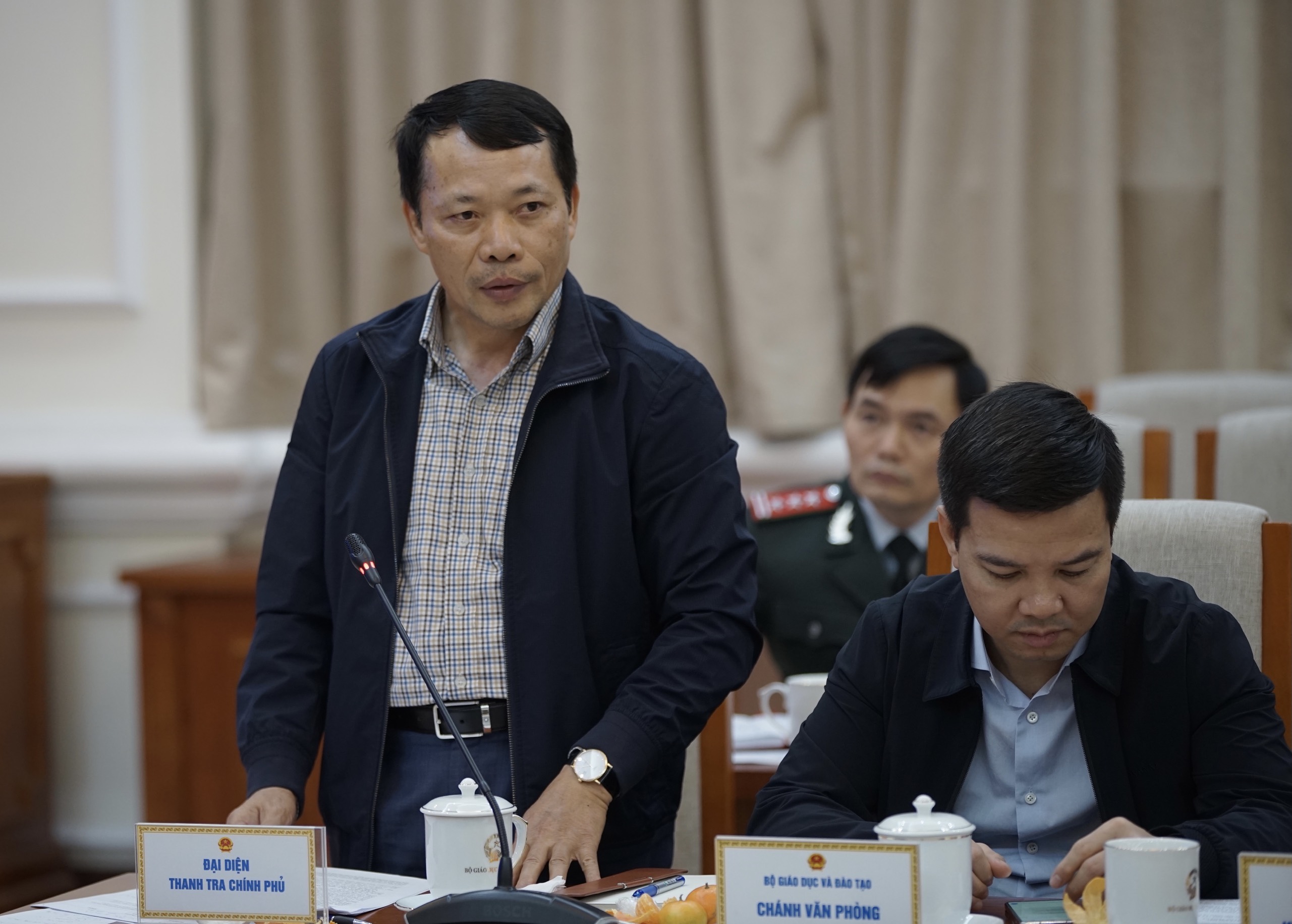 Đại diện Thanh tra Chính phủ phát biểu tại Hội nghị.