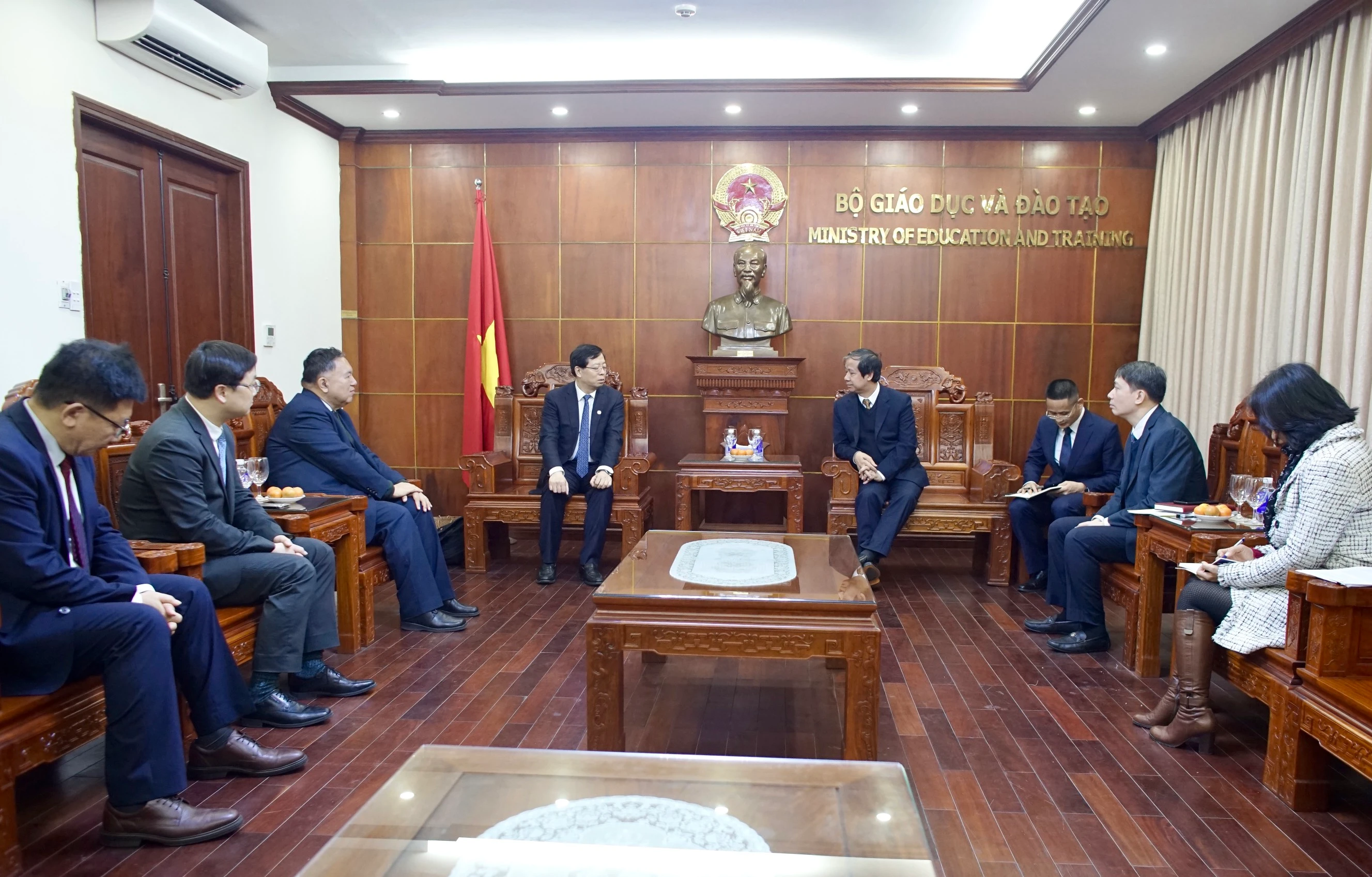 Quang cảnh buổi tiếp.