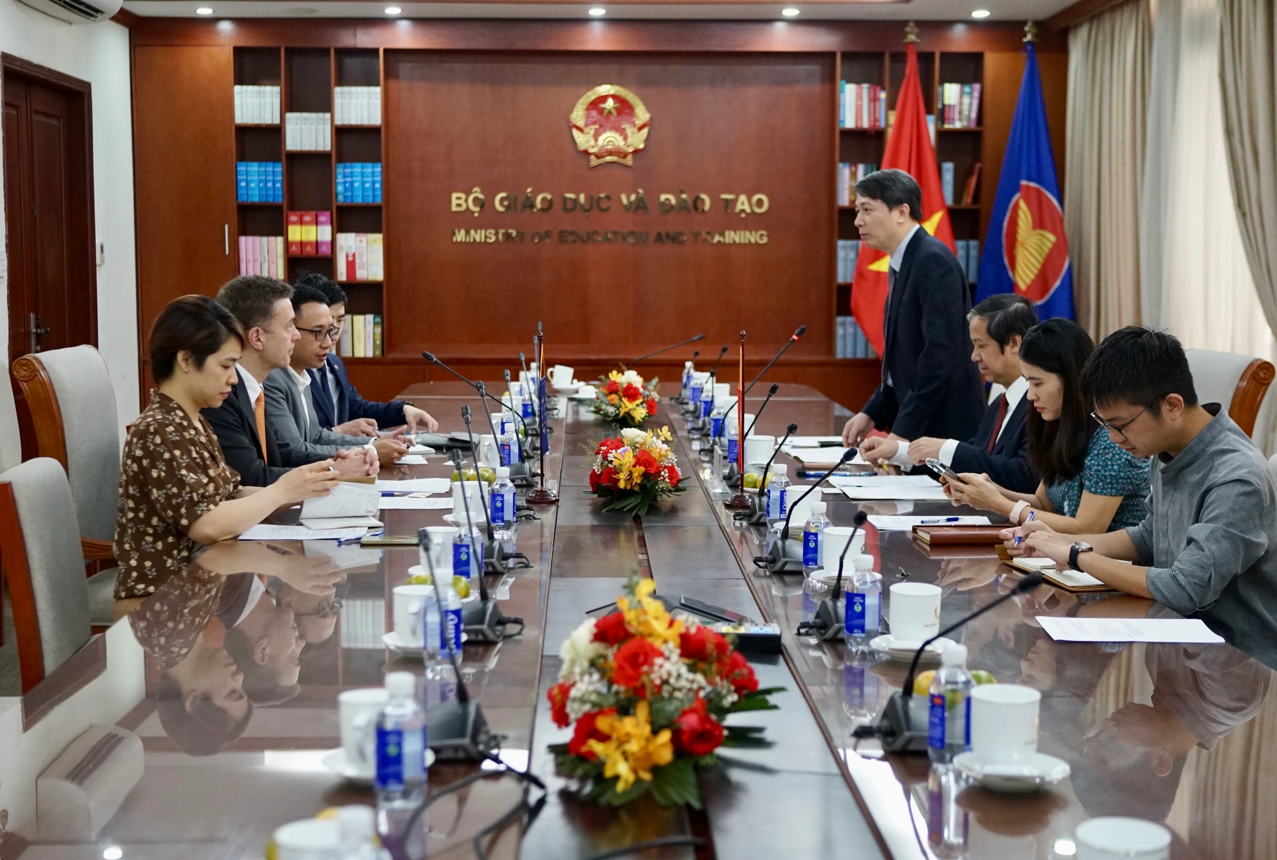 Quang cảnh buổi tiếp.