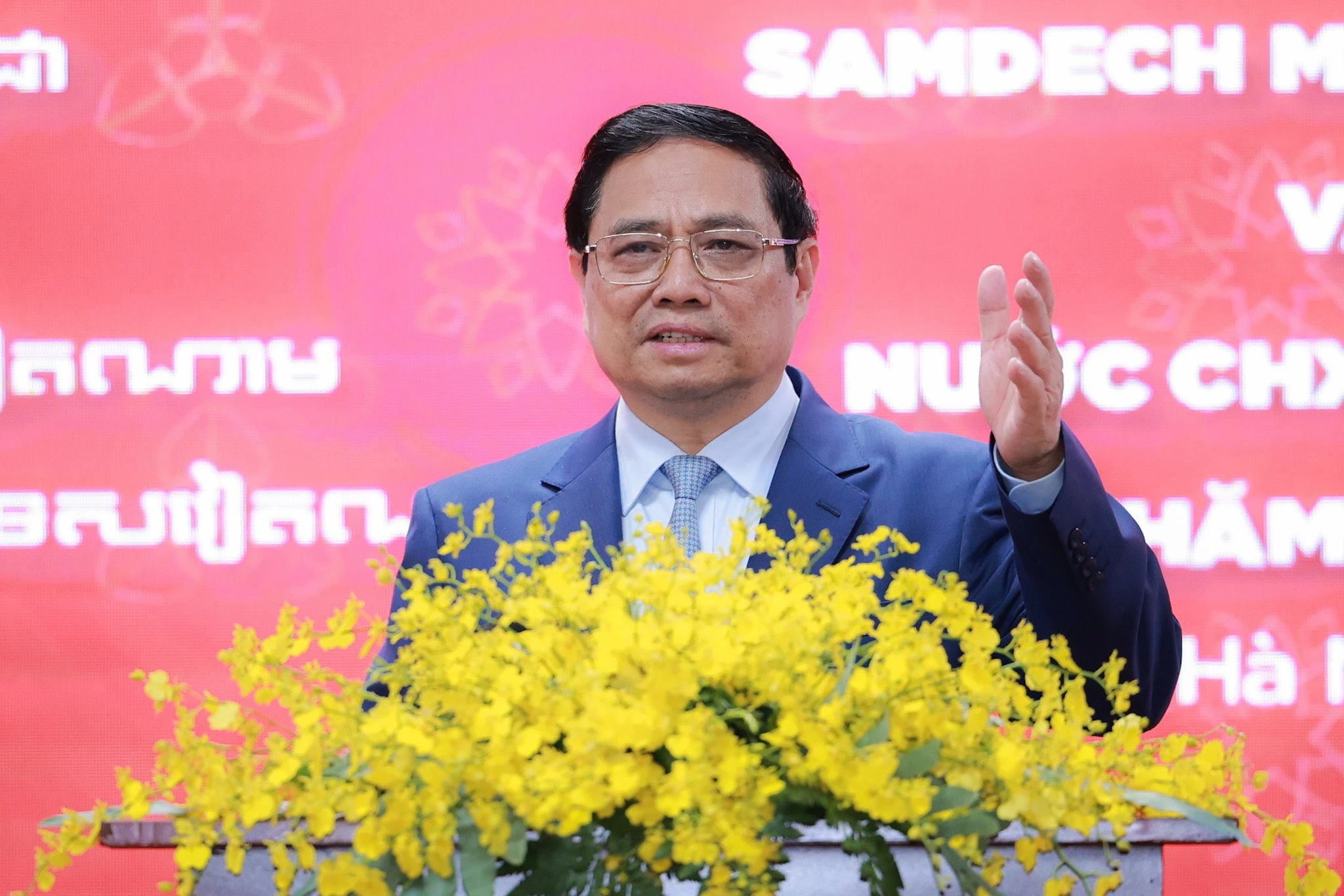 Thủ tướng Phạm Minh Chính đánh giá cao vai trò quan trọng và đóng góp rất hiệu quả, thực chất của ngành Giáo dục hai nước nói chung và Trường ĐH Ngoại thương nói riêng.