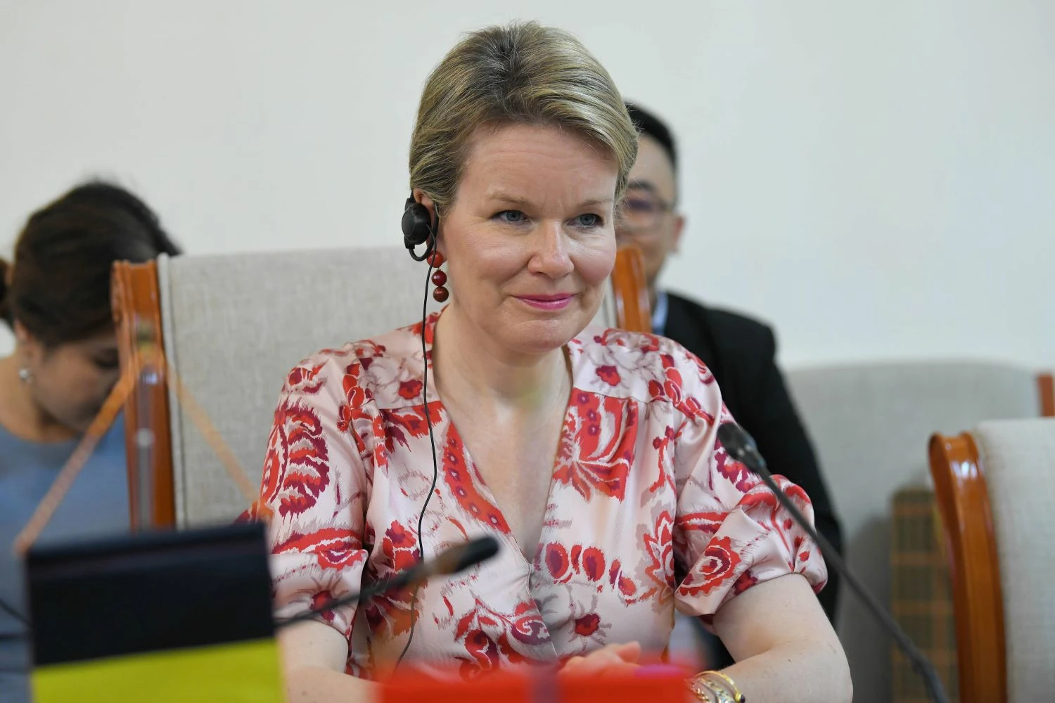 Hoàng hậu Mathilde chia sẻ, đồng thời đánh giá cao việc Việt Nam đã đưa vấn đề chăm sóc sức khỏe tâm thần của học sinh vào chương trình giáo dục.