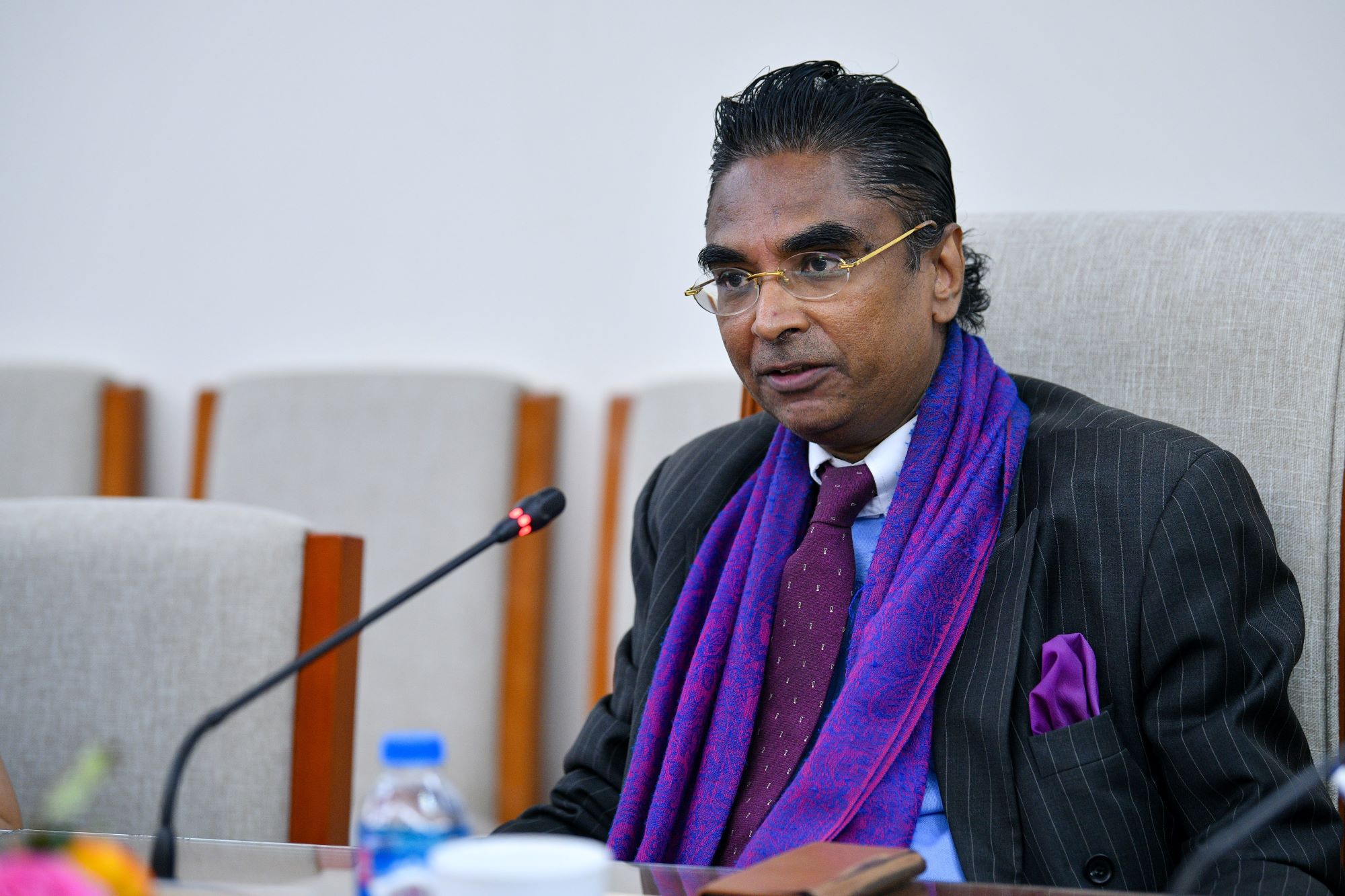 Đại sứ A.Saj U.Mendis phát biểu tại buổi làm việc. Đại sứ A.Saj U.Mendis phát biểu tại buổi làm việc.