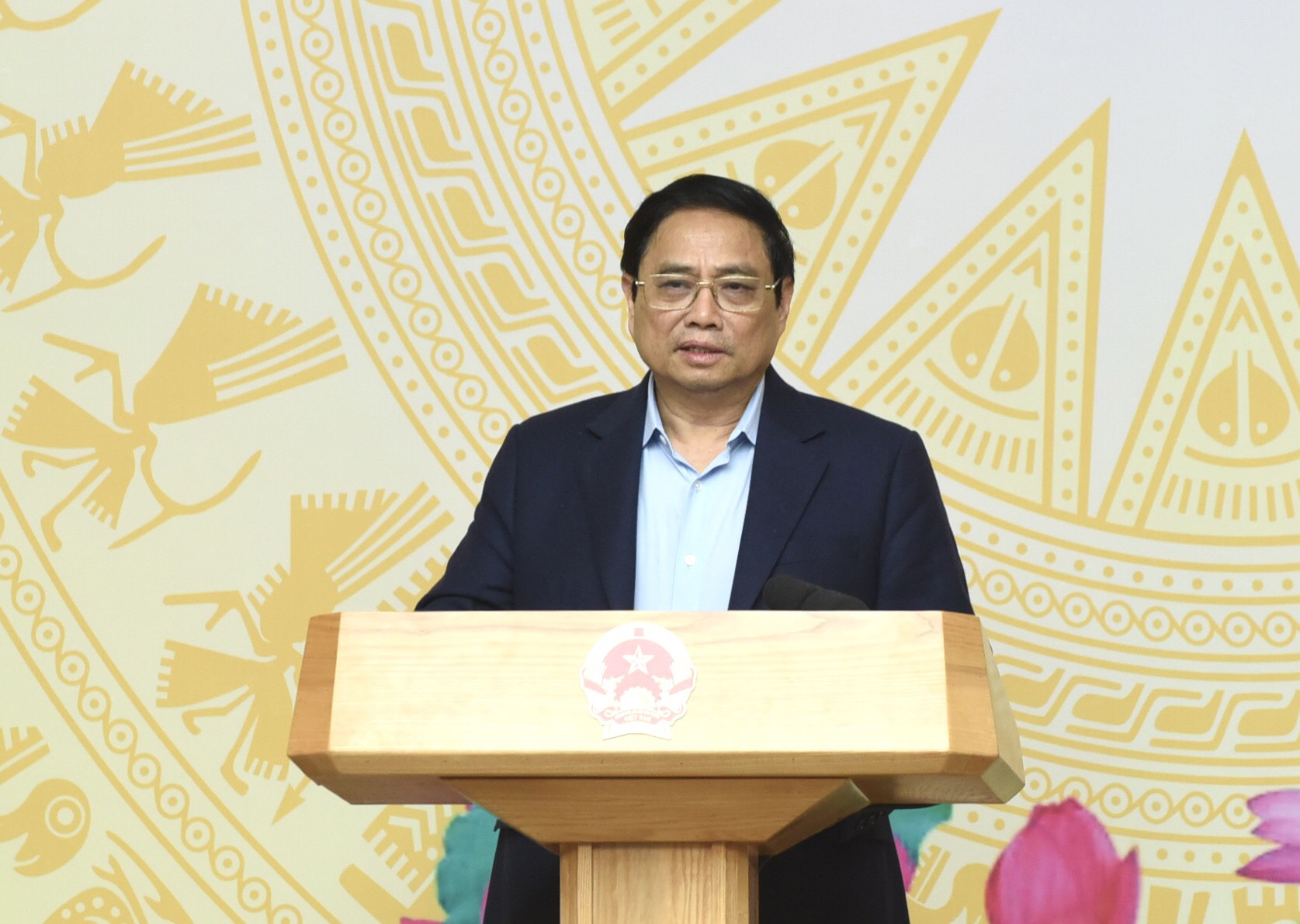 Thủ tướng Phạm Minh Chính phát biểu khai mạc phiên họp.