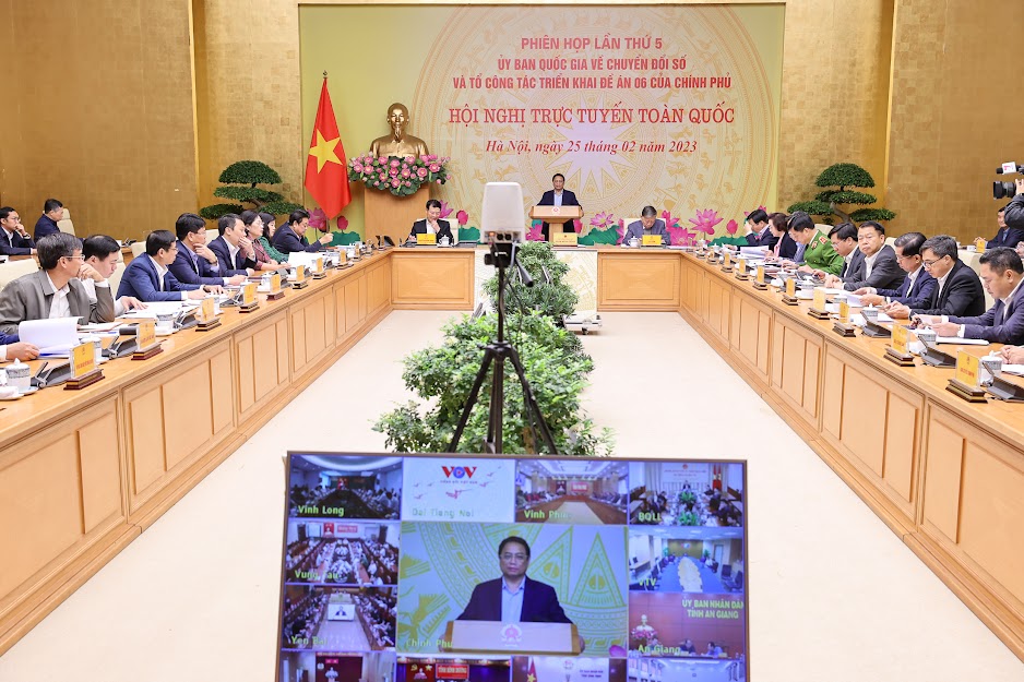 Hội nghị trực tuyến toàn quốc và phiên họp lần thứ 5 của Ủy ban Quốc gia và Tổ công tác triển khai Đề án 06 của Chính phủ.