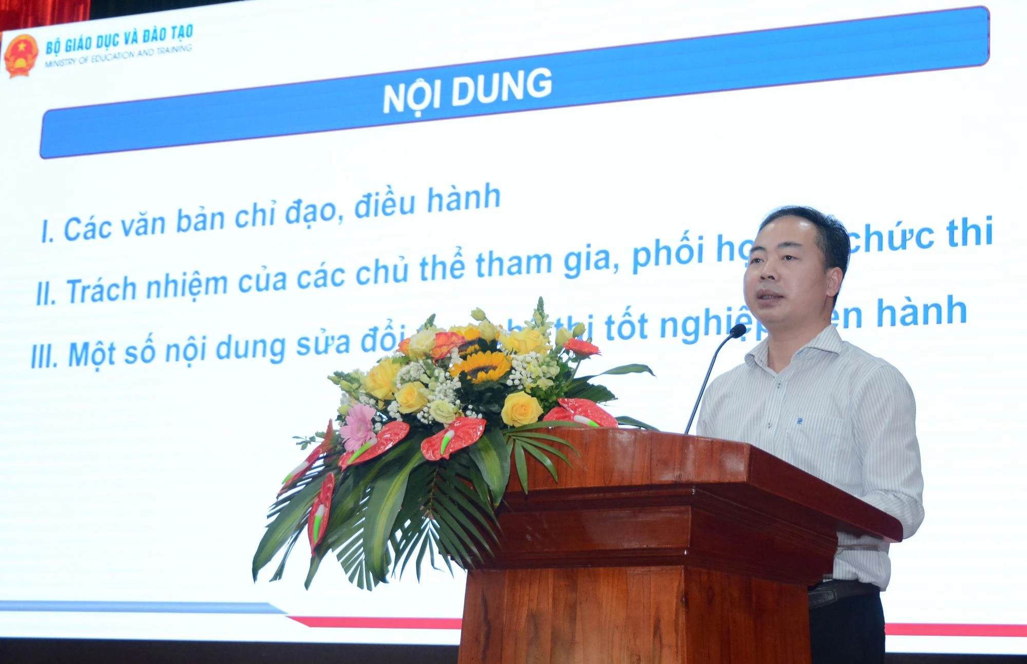 Ông Nguyễn Ngọc Hà, Phó Cục trưởng Cục Quản lý chất lượng (Bộ GD&amp;ĐT) chia sẻ xung quanh Quy chế và hướng dẫn thi tốt nghiệp THPT năm 2023.