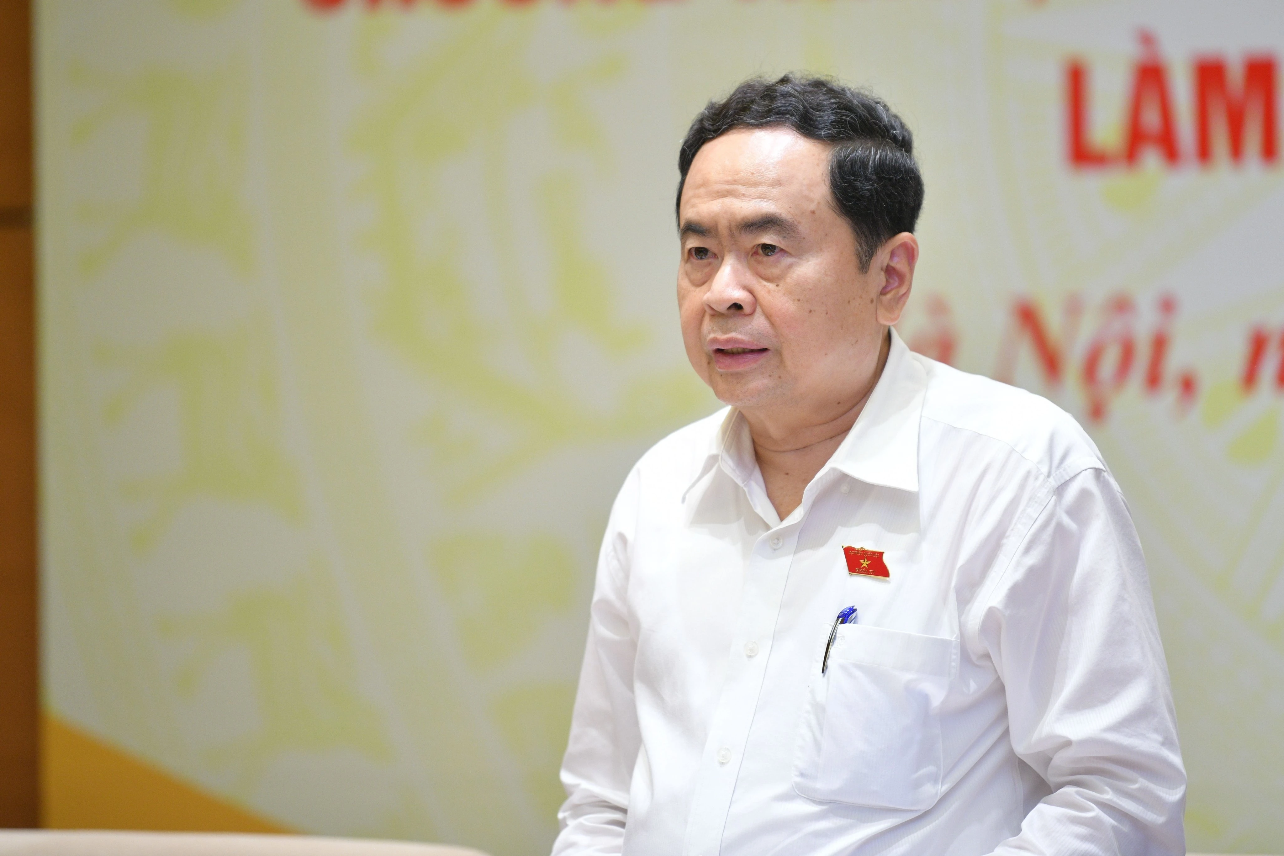 Ông Trần Thanh Mẫn phát biểu khai mạc buổi làm việc.