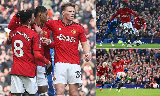 Chùm ảnh: Đánh bại Everton, Garnacho và Man Utd đi vào lịch sử 