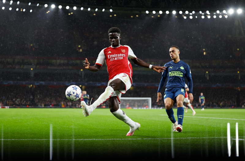 Chùm ảnh: Arsenal 'vùi dập' PSV sau 6 năm trở lại Champions League 