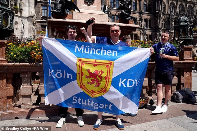 Hàng ngàn cổ động viên Scotland ‘đại náo’ Munich trước trận mở màn EURO 2024