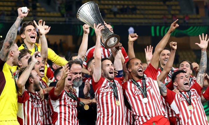 Chùm ảnh: Vô địch UEFA Conference League, Olympiacos làm nên lịch sử 