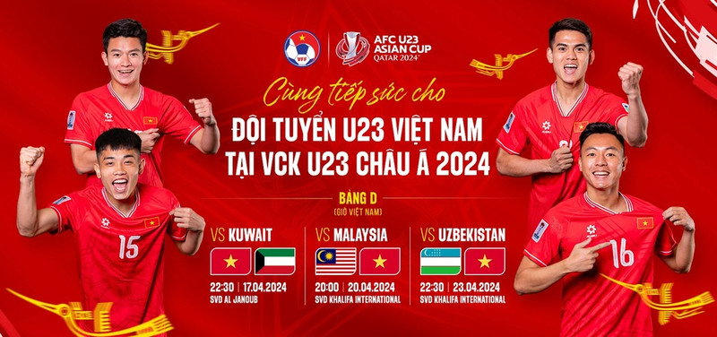 Chùm ảnh: U23 Việt Nam hứng khởi trong ngày đầu tiên tại Qatar 