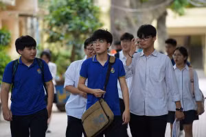 Thí sinh thi tốt nghiệp THPT năm 2024. Ảnh; Xuân Phú.