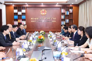 Quang cảnh buổi tiếp.