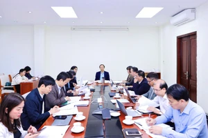 Thứ trưởng Thường trực Phạm Ngọc Thưởng chủ trì cuộc họp Ban Chỉ đạo.