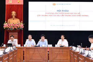 Hội thảo phương án triển khai học bạ số cấp THCS và THPT.