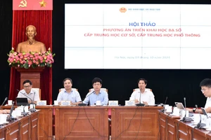 Hội thảo phương án triển khai học bạ số cấp THCS và THPT.