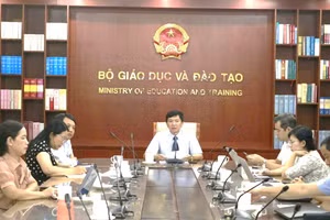 PGS.TS Phạm Quốc Khánh, Phó Cục trưởng Cục Quản lý chất lượng phát biểu Khai mạc tập huấn.