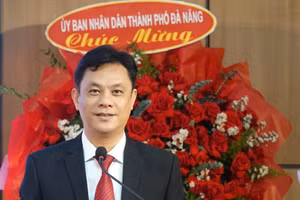 PGS.TS Nguyễn Văn Long - Hiệu trưởng Trường Đại học Ngoại ngữ (Đại học Đà Nẵng). Ảnh: Hà Nguyên.