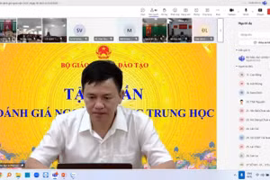 Phó Cục trưởng Cục Quản lý chất lượng Phạm Quốc Khánh phát biểu trong buổi tập huấn.