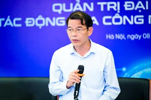 Ông Vũ Thanh Mai, Phó Trưởng Ban Tuyên giáo và Dân vận Trung ương phát biểu tại tọa đàm.