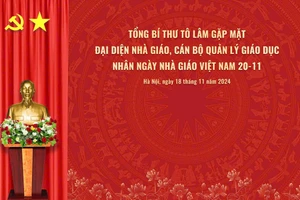 Tổng Bí thư Tô Lâm gặp mặt đại diện nhà giáo, cán bộ quản lý giáo dục