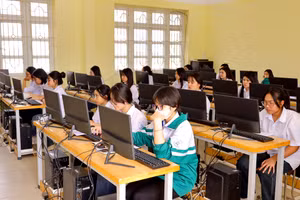 Học sinh Bắc Giang trước giờ khảo sát PISA 2025.