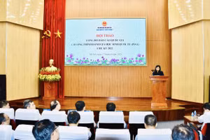 Toàn cảnh hội thảo công bố Báo cáo quốc gia Chương trình Đánh giá học sinh quốc tế (PISA) chu kỳ 2022 của Việt Nam.