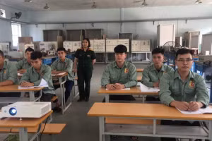 Học viên Trung tâm Giáo dục nghề nghiệp Thành An (Hà Nội). Ảnh: ITN.