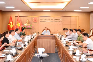 Thứ trưởng Thường trực Phạm Ngọc Thưởng - Trưởng Ban Chỉ đạo chủ trì phiên họp.