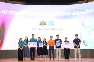 Hai đội thi xuất sắc ứng dụng công nghệ trí tuệ nhân tạo để giải quyết các vấn đề thực tiễn trong giáo dục.