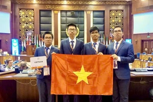 Đội tuyển Olympic Tin học Quốc tế năm 2024: Em Hoàng Xuân Bách, Phạm Công Minh, Phạm Ngọc Trung, Nguyễn Hữu Tuấn.