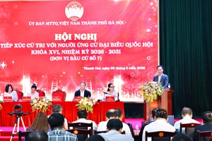 Quyền Bộ trưởng Hoàng Minh Sơn tiếp xúc cử tri, ứng cử ĐBQH khóa XVI