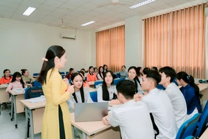 Giờ học tại Trường Đại học Sư phạm - Đại học Đà Nẵng.