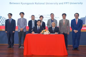 Lễ ký kết biên bản ghi nhớ hợp tác giữa Kyungpook National University và Trường Đại học FPT.