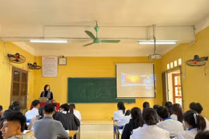 Giờ học tại rường THPT Lam Kinh (huyện Thọ Xuân, Thanh Hóa).