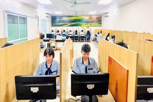 Học sinh Trường THPT Nguyễn Công Hoan (Hưng Yên) tham gia khảo sát PISA chu kỳ 2025.