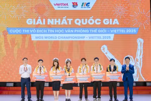 Trao giải cho 6 quán quân quốc gia cuộc thi Vô địch tin học văn phòng thế giới – Viettel mùa giải 2025.